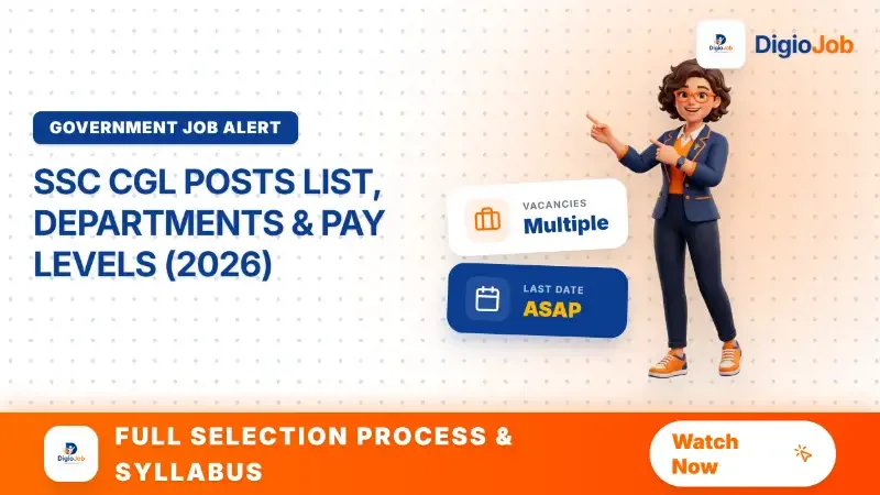 SSC CGL Posts List, Departments & Pay Levels (2026)